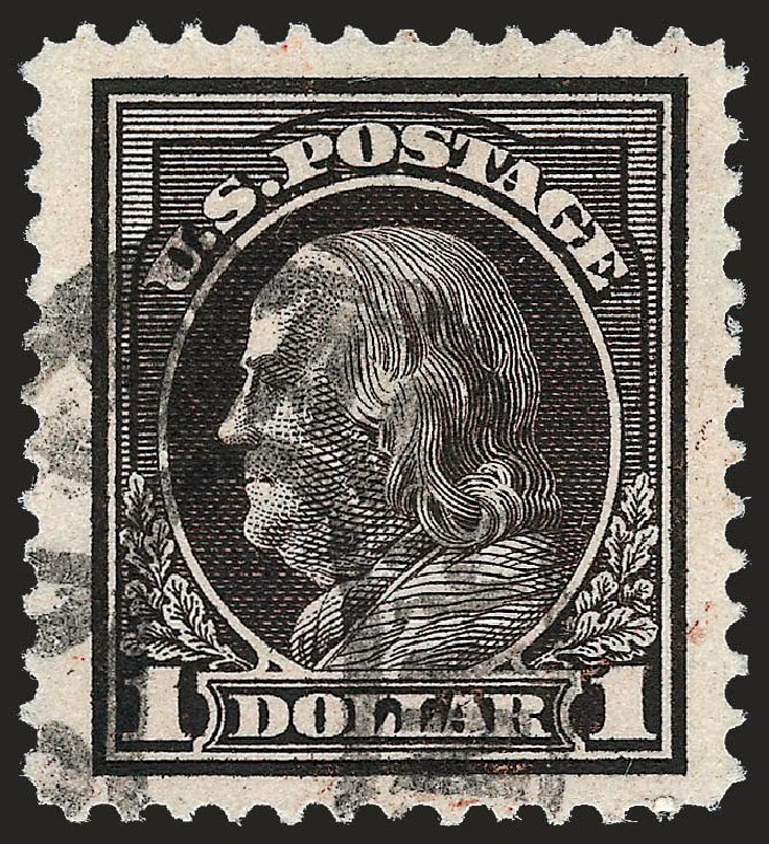 Costs of US Stamps Scott #423 - 1915 US$1.00 Franklin Perf 12. Robert Siegel Auction Galleries, Sep 2008, Sale 962, Lot 2719