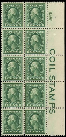 Cost of US Stamps Scott Catalogue # 424: 1c 1914 Washington Perf 10. Daniel Kelleher Auctions, Oct 2011, Sale 626, Lot 374