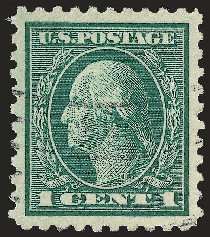 US Stamps Price Scott 424 - 1c 1914 Washington Perf 10. Robert Siegel Auction Galleries, Jun 2009, Sale 975, Lot 1845