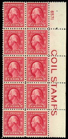 Costs of US Stamp Scott #425 - 1914 2c Washington Perf 10. Daniel Kelleher Auctions, Oct 2011, Sale 626, Lot 375