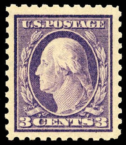 Prices of US Stamps Scott #426 - 3c 1914 Washington Perf 10. Matthew Bennett International, Apr 2008, Sale 326, Lot 391