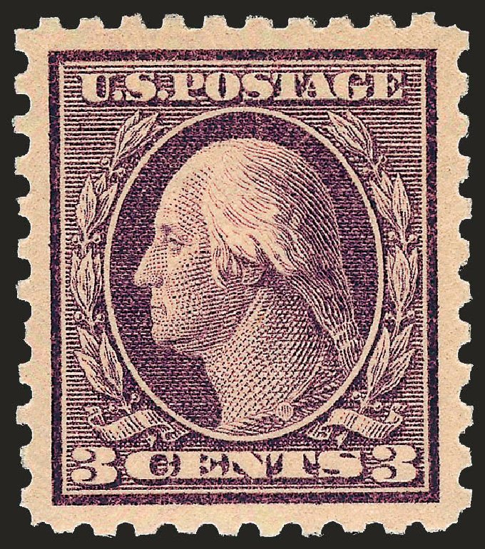 Values of US Stamps Scott #426: 3c 1914 Washington Perf 10. Robert Siegel Auction Galleries, Dec 2008, Sale 967, Lot 4753