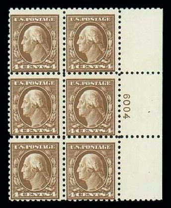 Price of US Stamps Scott #427 - 4c 1914 Washington Perf 10. Matthew Bennett International, Dec 2007, Sale 325, Lot 2067