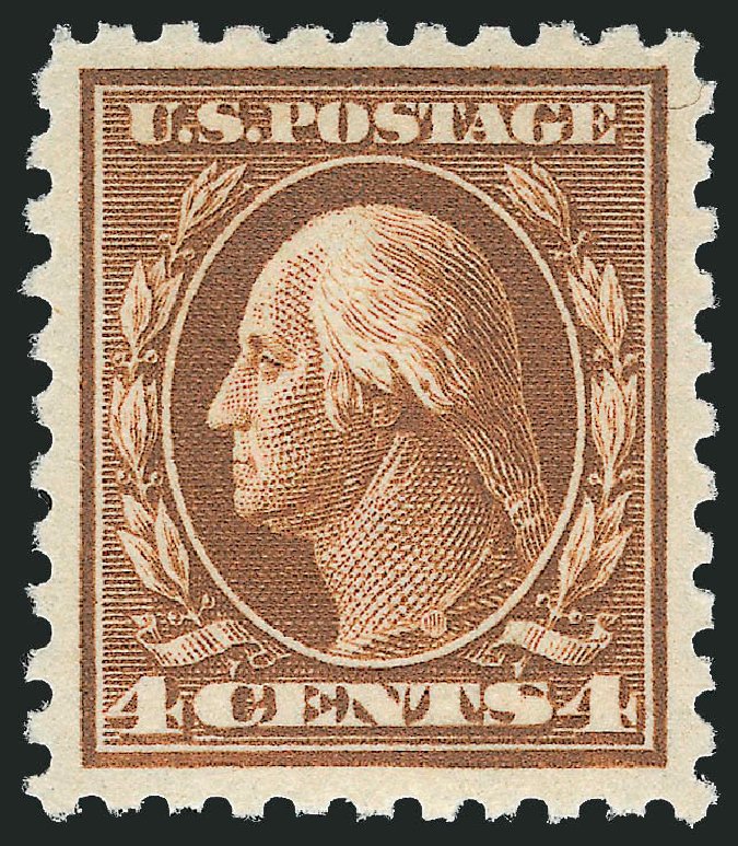 Prices of US Stamps Scott Catalog #427: 4c 1914 Washington Perf 10. Robert Siegel Auction Galleries, Jun 2009, Sale 975, Lot 1851