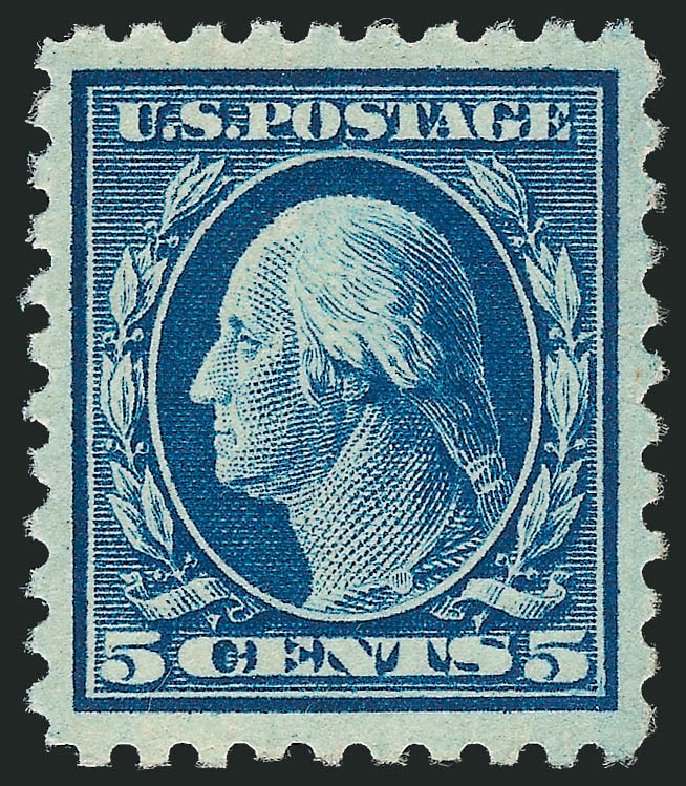Values of US Stamp Scott Cat. #428 - 5c 1914 Washington Perf 10. Robert Siegel Auction Galleries, Jun 2011, Sale 1011, Lot 727