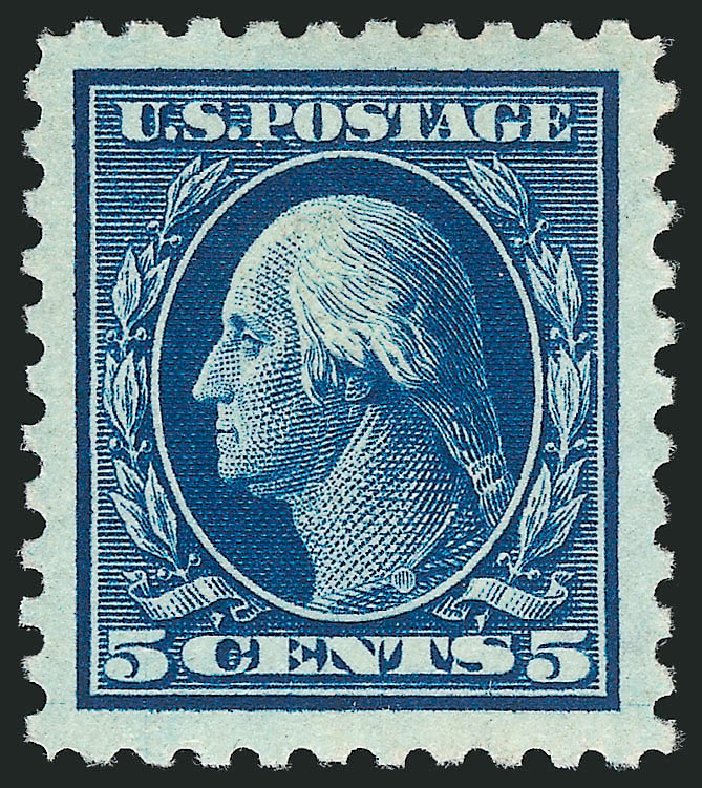 Values of US Stamp Scott Catalogue # 428 - 1914 5c Washington Perf 10. Robert Siegel Auction Galleries, Sep 2014, Sale 1078, Lot 524