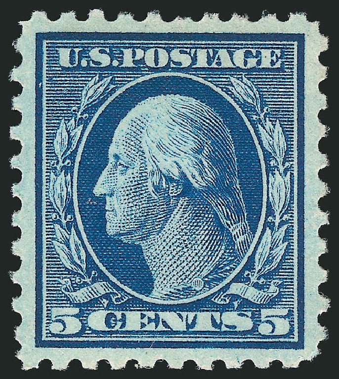 US Stamps Prices Scott Catalogue #428 - 5c 1914 Washington Perf 10. Robert Siegel Auction Galleries, Dec 2014, Sale 1090, Lot 1506