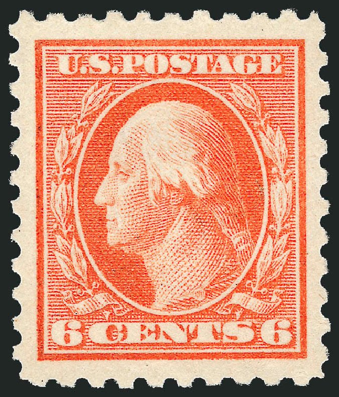 Value of US Stamps Scott Catalogue #429 - 1914 6c Washington Perf 10. Robert Siegel Auction Galleries, Nov 2012, Sale 1034, Lot 398