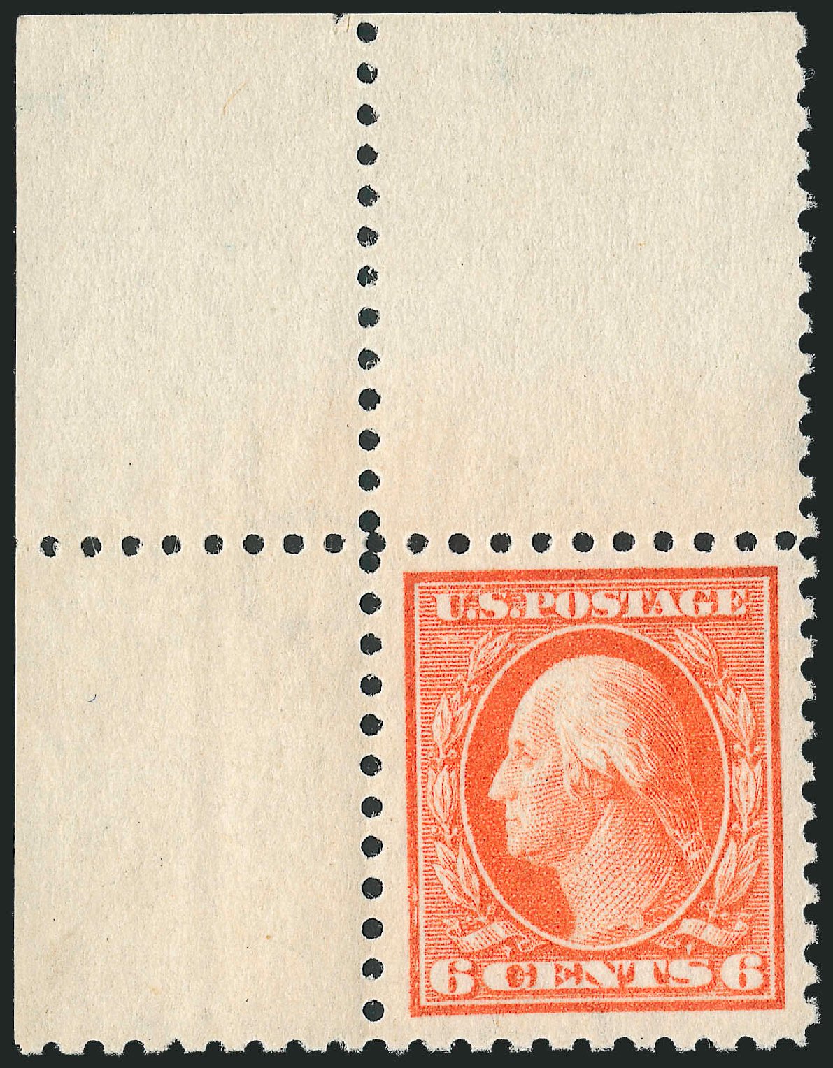 US Stamp Price Scott Cat. # 429: 6c 1914 Washington Perf 10. Robert Siegel Auction Galleries, Dec 2009, Sale 982, Lot 5818