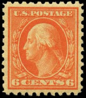 Cost of US Stamps Scott Catalogue #429 - 6c 1914 Washington Perf 10. Harmer-Schau Auction Galleries, Feb 2012, Sale 92, Lot 1146