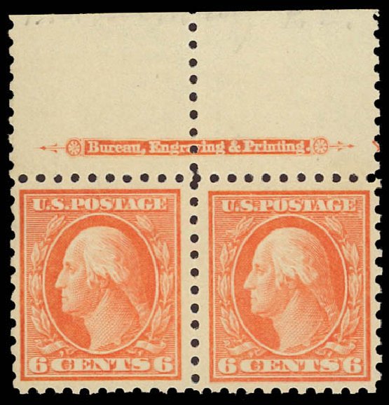 Prices of US Stamps Scott 429 - 6c 1914 Washington Perf 10. Daniel Kelleher Auctions, Aug 2012, Sale 631, Lot 1196