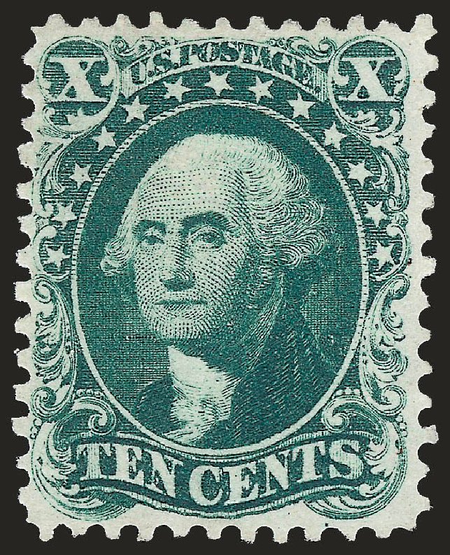 Price of US Stamp Scott Catalogue # 43: 10c 1875 Washington Reprint. Robert Siegel Auction Galleries, Jan 2009, Sale 968, Lot 58