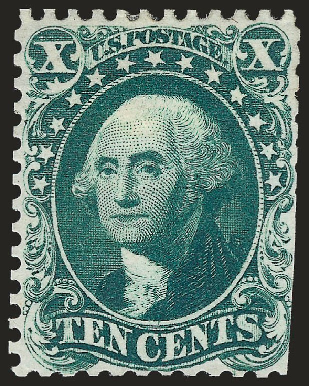 US Stamp Prices Scott #43: 10c 1875 Washington Reprint. Robert Siegel Auction Galleries, Sep 2009, Sale 976, Lot 1290