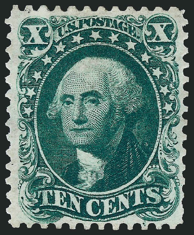 US Stamps Value Scott Catalog 43 - 10c 1875 Washington Reprint. Robert Siegel Auction Galleries, Sep 2008, Sale 962, Lot 2305