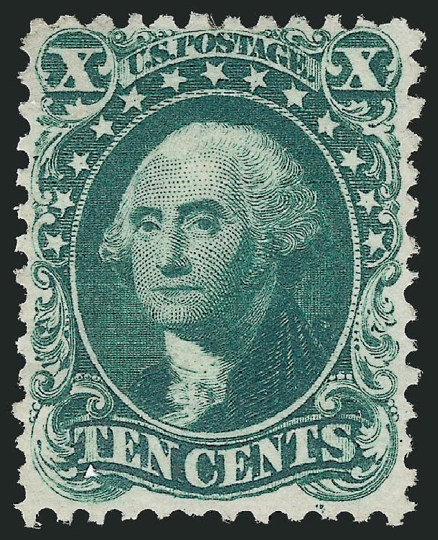 US Stamps Value Scott Catalogue 43 - 10c 1875 Washington Reprint. Robert Siegel Auction Galleries, Oct 2012, Sale 1033, Lot 4033