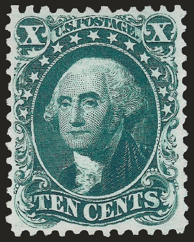 Cost of US Stamp Scott Catalogue 43: 1875 10c Washington Reprint. Robert Siegel Auction Galleries, Jun 2009, Sale 973, Lot 63