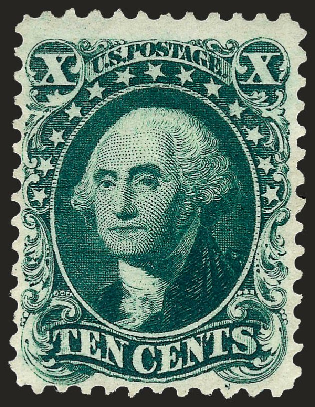 US Stamps Price Scott Catalogue #43 - 10c 1875 Washington Reprint. Robert Siegel Auction Galleries, Sep 2008, Sale 962, Lot 2306