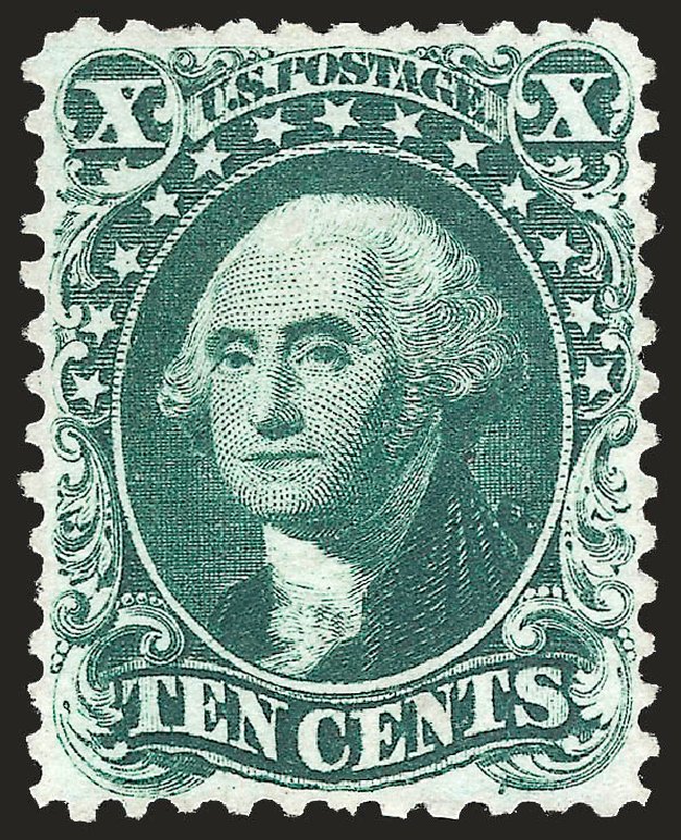 US Stamps Prices Scott Catalogue # 43: 10c 1875 Washington Reprint. Robert Siegel Auction Galleries, Apr 2009, Sale 972, Lot 3056