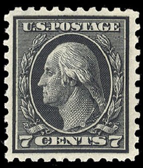 Price of US Stamp Scott Cat. #430: 1914 7c Washington Perf 10. Cherrystone Auctions, Jul 2010, Sale 201007, Lot 58