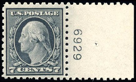 Cost of US Stamps Scott #430: 1914 7c Washington Perf 10. Schuyler J. Rumsey Philatelic Auctions, Apr 2015, Sale 60, Lot 2818