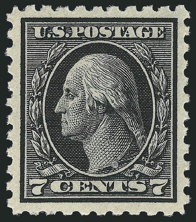 Value of US Stamps Scott Catalog # 430: 1914 7c Washington Perf 10. Robert Siegel Auction Galleries, Dec 2011, Sale 1017, Lot 808
