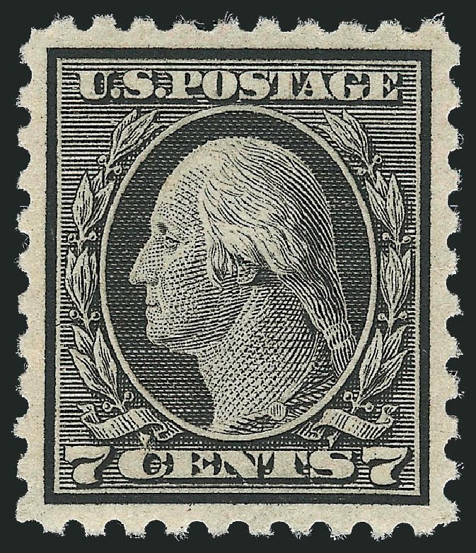 Prices of US Stamps Scott Catalogue # 430: 1914 7c Washington Perf 10. Robert Siegel Auction Galleries, Nov 2012, Sale 1034, Lot 400