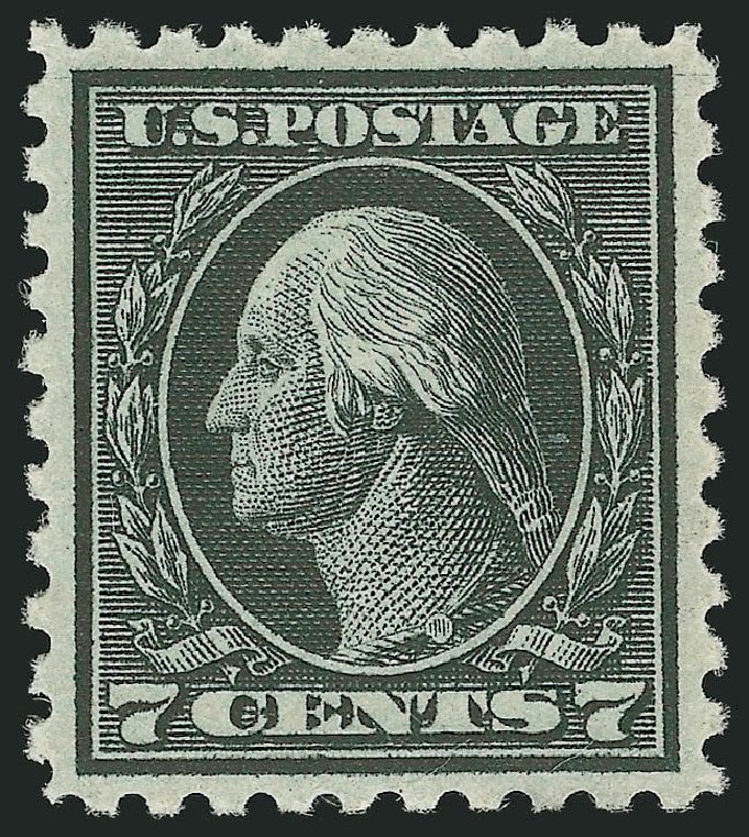 US Stamp Prices Scott Catalogue 430 - 7c 1914 Washington Perf 10. Robert Siegel Auction Galleries, Dec 2008, Sale 967, Lot 4763