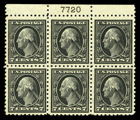 Price of US Stamp Scott Cat. 430: 7c 1914 Washington Perf 10. Matthew Bennett International, Mar 2012, Sale 344, Lot 4586