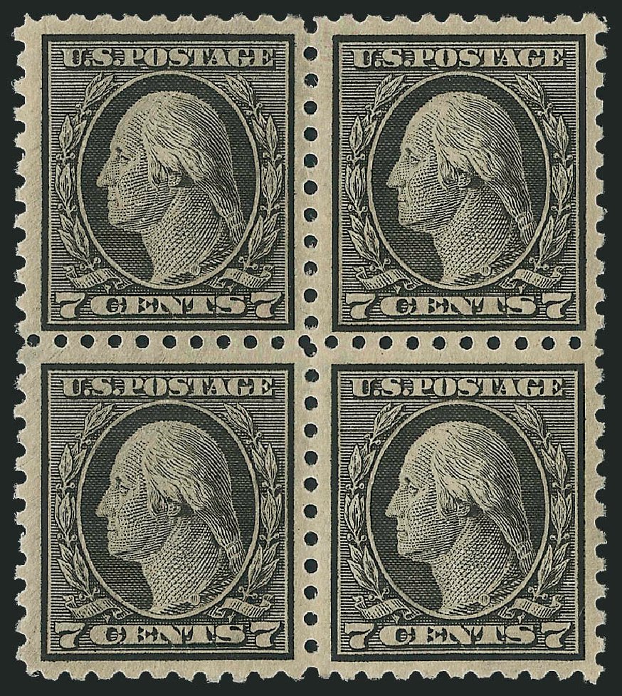 Cost of US Stamps Scott 430 - 1914 7c Washington Perf 10. Robert Siegel Auction Galleries, Oct 2011, Sale 1014, Lot 1906