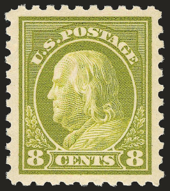 Cost of US Stamp Scott 431: 8c 1914 Franklin Perf 10. Robert Siegel Auction Galleries, Jun 2009, Sale 975, Lot 1857