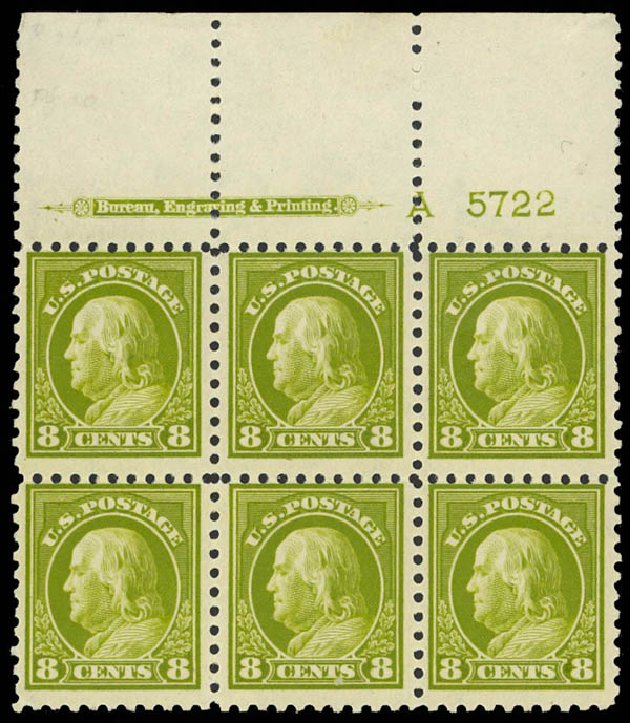 Cost of US Stamps Scott #431 - 8c 1914 Franklin Perf 10. Daniel Kelleher Auctions, Aug 2012, Sale 631, Lot 1200