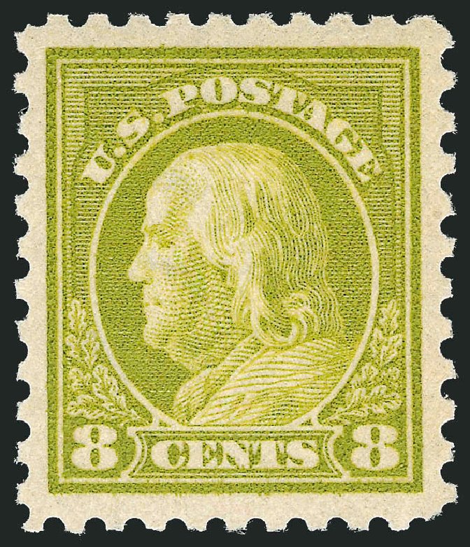 US Stamp Prices Scott Catalog 431: 8c 1914 Franklin Perf 10. Robert Siegel Auction Galleries, Nov 2012, Sale 1034, Lot 401