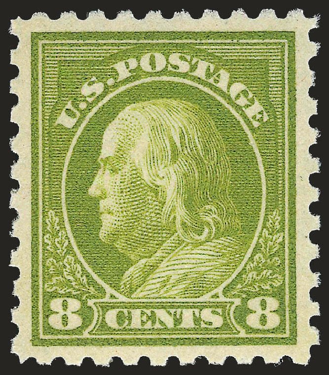 Value of US Stamps Scott Catalog #431: 8c 1914 Franklin Perf 10. Robert Siegel Auction Galleries, Apr 2009, Sale 972, Lot 3331