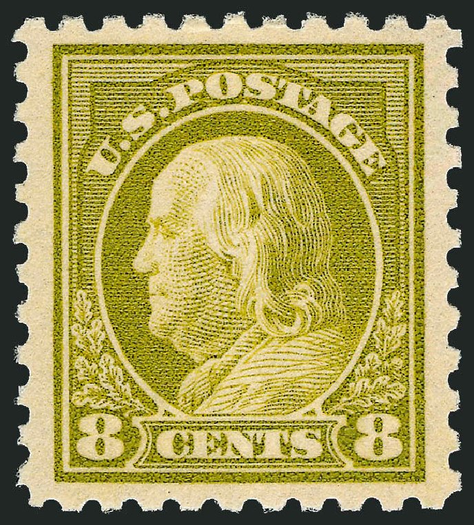 Costs of US Stamp Scott # 431 - 1914 8c Franklin Perf 10. Robert Siegel Auction Galleries, Dec 2008, Sale 967, Lot 4765