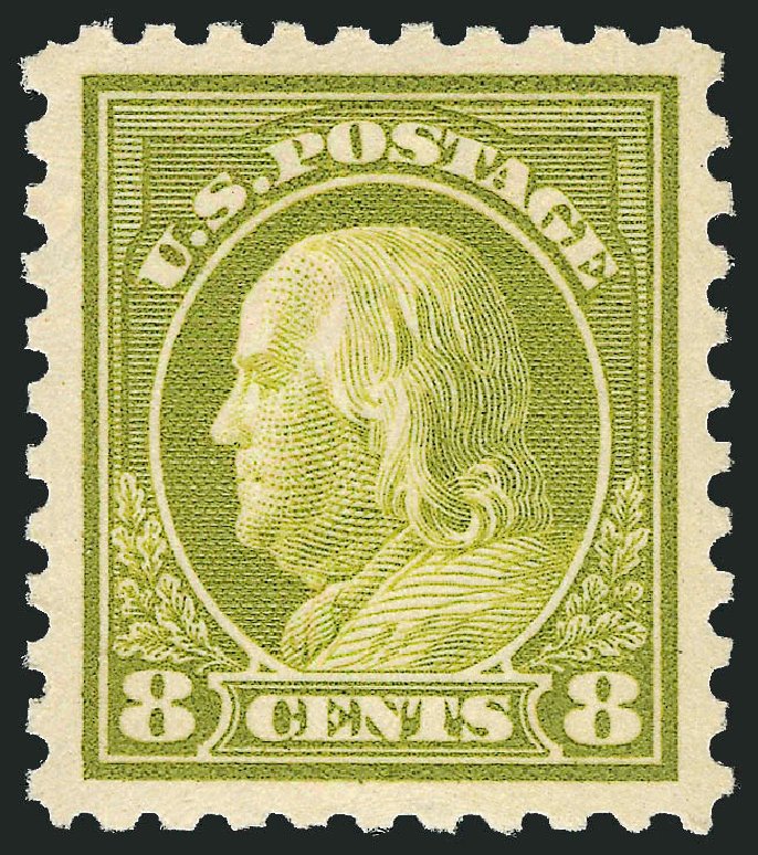 US Stamps Price Scott Catalog #431 - 8c 1914 Franklin Perf 10. Robert Siegel Auction Galleries, Jun 2011, Sale 1011, Lot 732