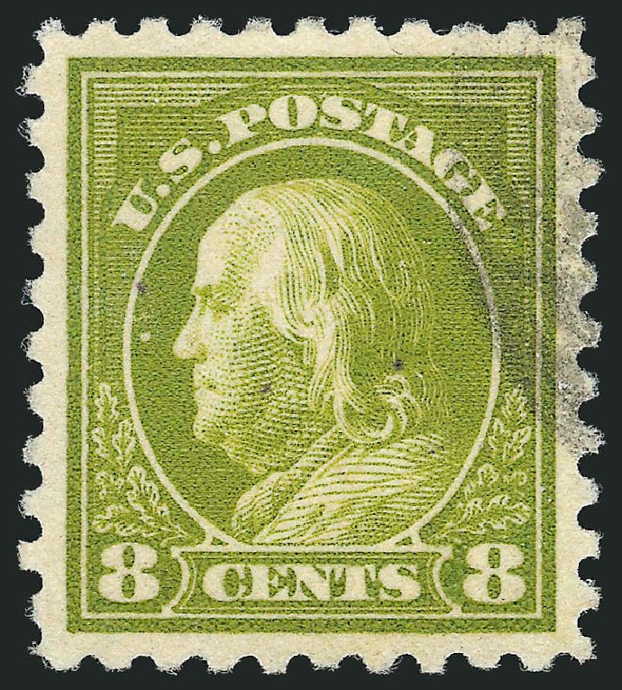 Value of US Stamps Scott # 431 - 1914 8c Franklin Perf 10. Robert Siegel Auction Galleries, Feb 2015, Sale 1093, Lot 302