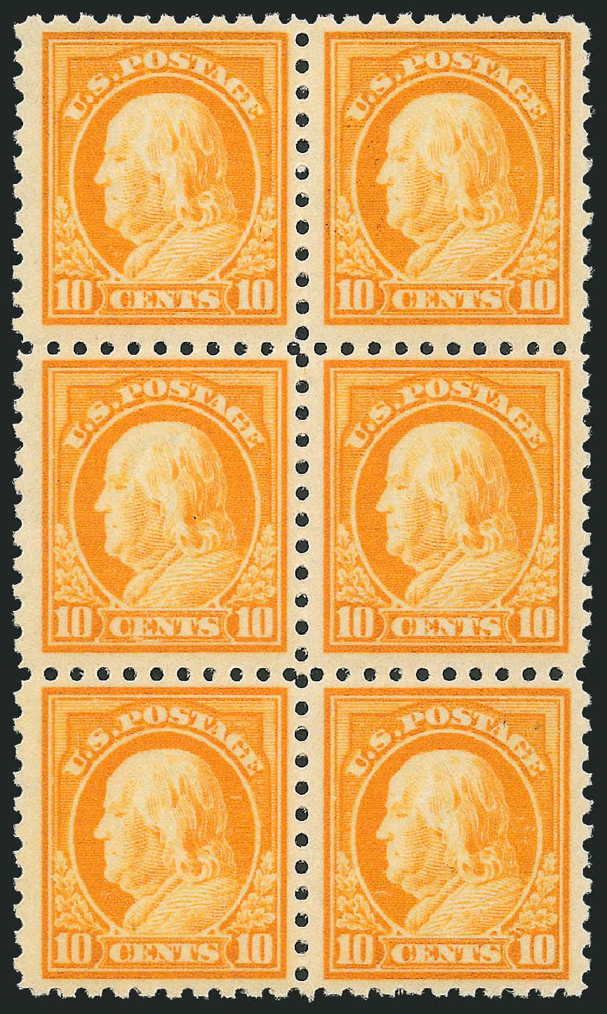 Price of US Stamps Scott Cat. #433 - 10c 1914 Franklin Perf 10. Robert Siegel Auction Galleries, Sep 2009, Sale 976, Lot 2017