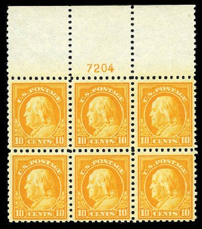Cost of US Stamps Scott Catalog #433 - 1914 10c Franklin Perf 10. Matthew Bennett International, Mar 2012, Sale 344, Lot 4590