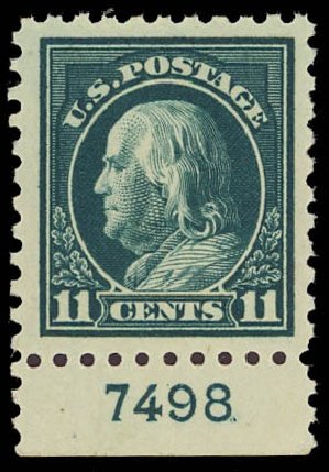 Price of US Stamps Scott Catalog # 434 - 1915 11c Franklin Perf 10. Daniel Kelleher Auctions, Aug 2012, Sale 631, Lot 1204