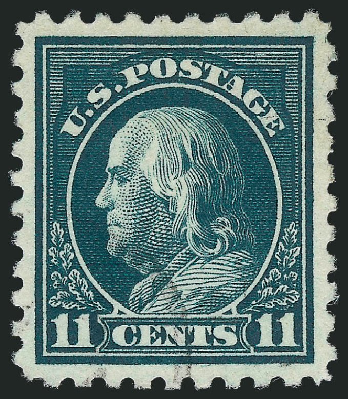 Value of US Stamp Scott Cat. #434: 1915 11c Franklin Perf 10. Robert Siegel Auction Galleries, Oct 2012, Sale 1032, Lot 3532
