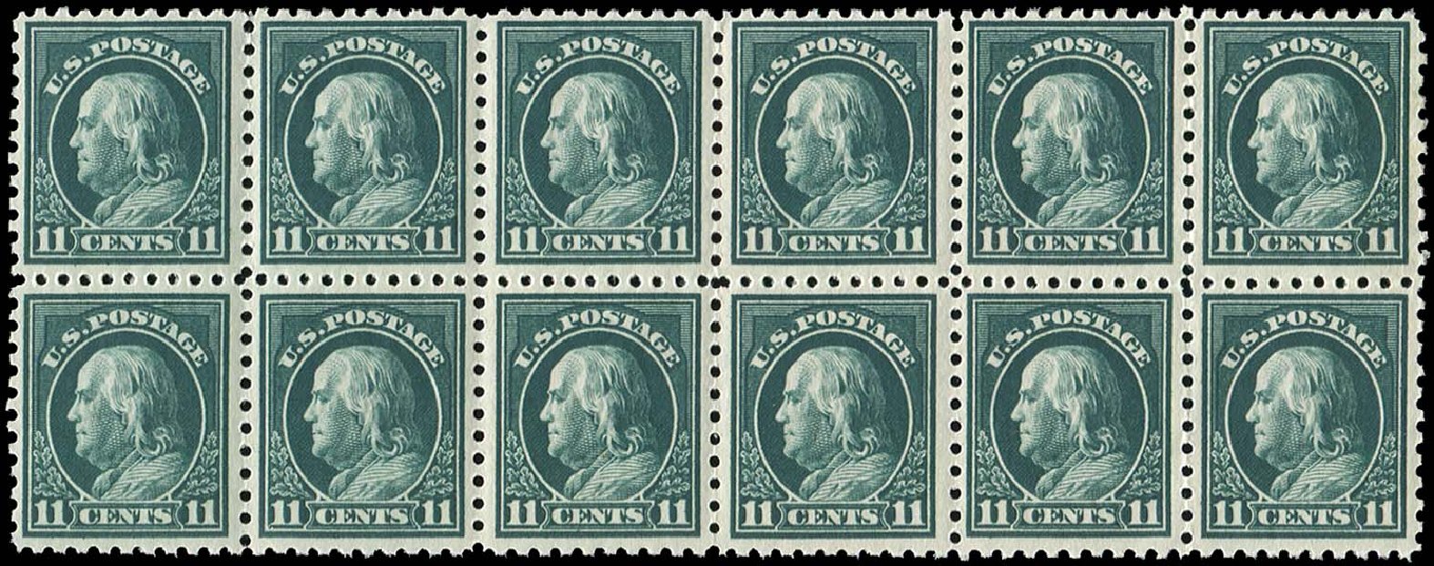 Prices of US Stamp Scott Cat. 434: 1915 11c Franklin Perf 10. Regency-Superior, Jan 2015, Sale 109, Lot 1216