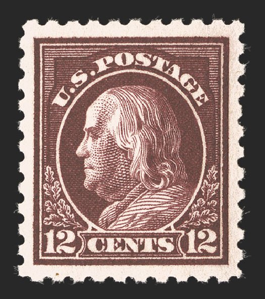 US Stamps Price Scott Catalog #435 - 12c 1914 Franklin Perf 10. Spink Shreves Galleries, Jul 2012, Sale 140, Lot 271