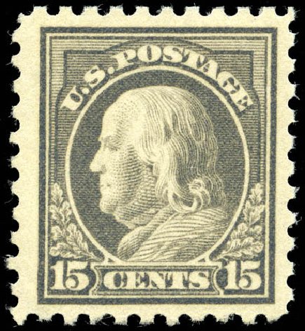 Prices of US Stamps Scott Catalogue #437: 15c 1914 Franklin Perf 10. Matthew Bennett International, Jun 2008, Sale 328, Lot 960