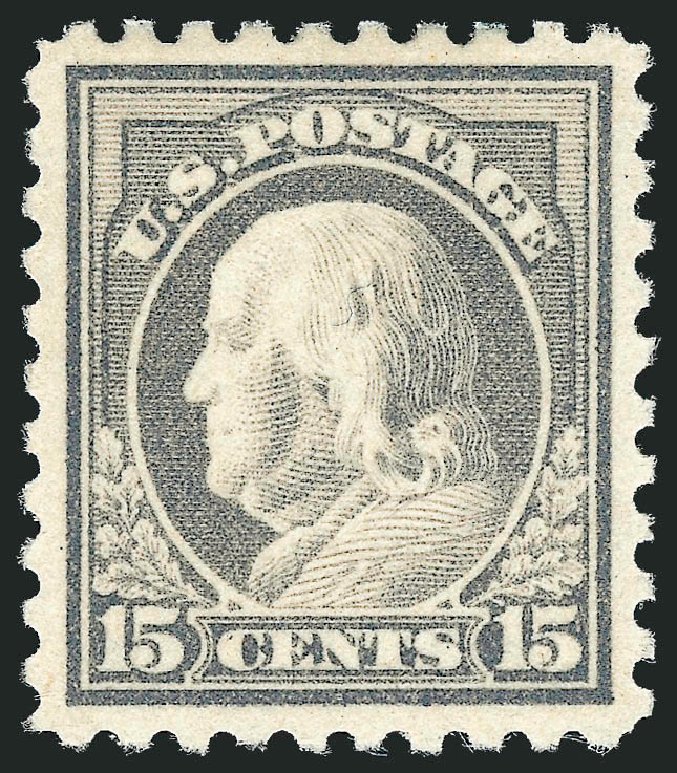 Costs of US Stamps Scott # 437 - 1914 15c Franklin Perf 10. Robert Siegel Auction Galleries, Oct 2011, Sale 1014, Lot 1911