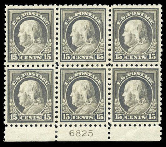 Cost of US Stamp Scott #437: 1914 15c Franklin Perf 10. Matthew Bennett International, Mar 2012, Sale 344, Lot 4595