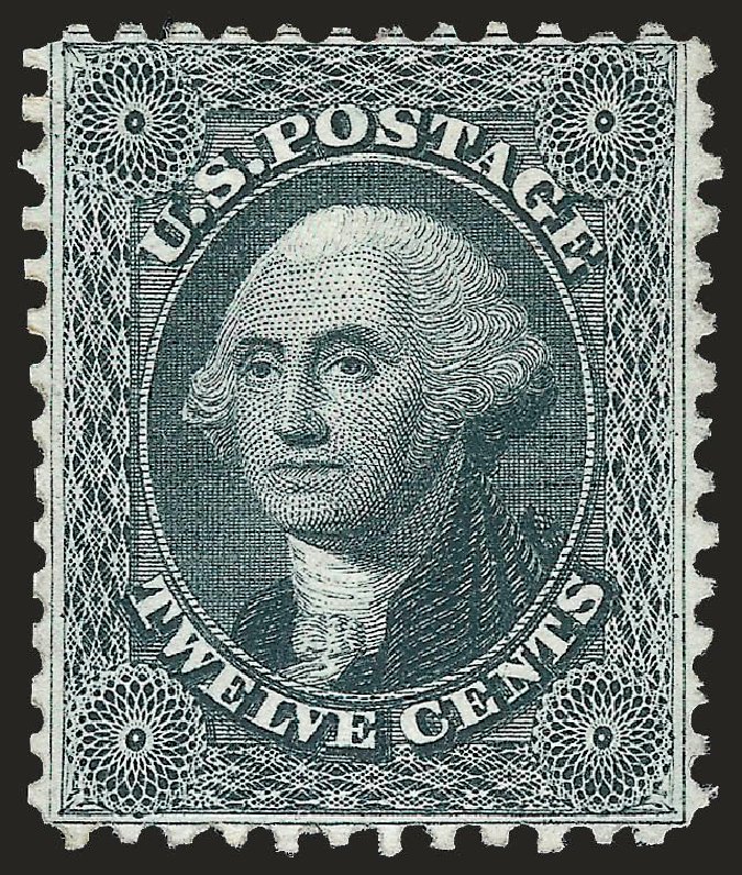 US Stamps Prices Scott Catalog 44: 12c 1875 Washington Reprint. Robert Siegel Auction Galleries, Apr 2009, Sale 972, Lot 3057