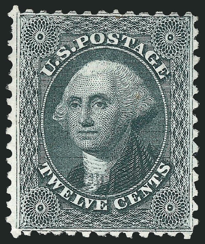 US Stamp Price Scott Catalogue # 44 - 1875 12c Washington Reprint. Robert Siegel Auction Galleries, Jun 2009, Sale 975, Lot 1237