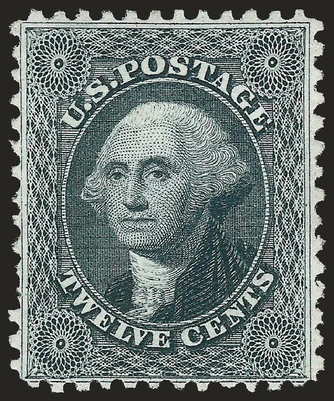 US Stamps Value Scott Catalogue 44 - 1875 12c Washington Reprint. Robert Siegel Auction Galleries, Apr 2010, Sale 984, Lot 248