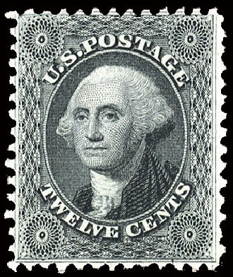 Costs of US Stamps Scott # 44 - 1875 12c Washington Reprint. Cherrystone Auctions, Nov 2008, Sale 200811, Lot 1029