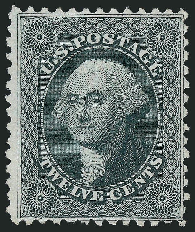 US Stamp Price Scott Catalog # 44 - 1875 12c Washington Reprint. Robert Siegel Auction Galleries, Sep 2009, Sale 976, Lot 1292